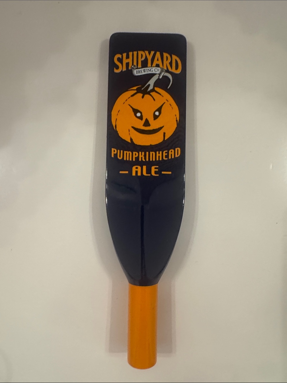 Shipyard Pumpkinhead Ale Tap Handle - Black & Orange